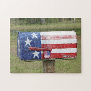 Puzzle Casse-tête patriotique de boîte aux lettres