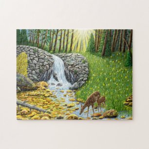 Puzzle Casse-tête PC Doe et Faon 252