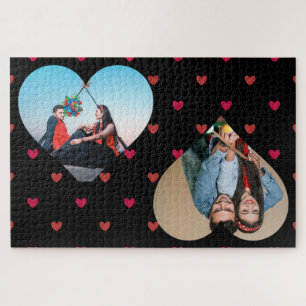 Puzzle Casse-tête personnalisé de coeurs de la Saint-Vale