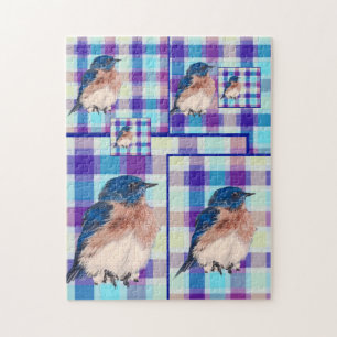 Puzzle Casse-tête Plaid Bluebird