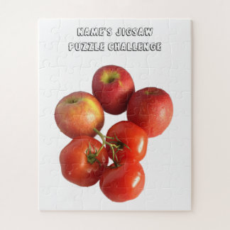 Puzzle Casse-tête Pommes et Tomates Fraîches