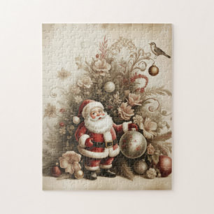 Puzzle Casse-tête Santa vintage