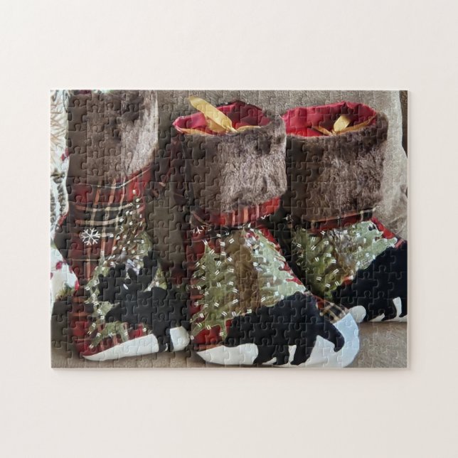 Puzzle Casse-tête Surprise Bas de Bois, 11" x 14" (Horizontal)