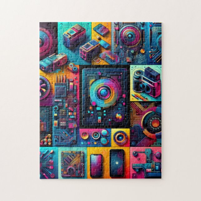 Puzzle Casse-tête technologiques (Vertical)