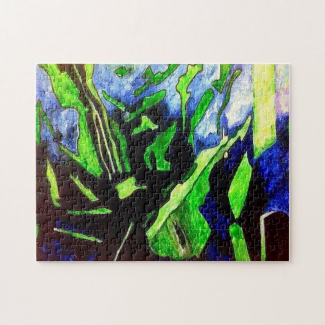 Puzzle Casse-tête verte d'îles (Horizontal)