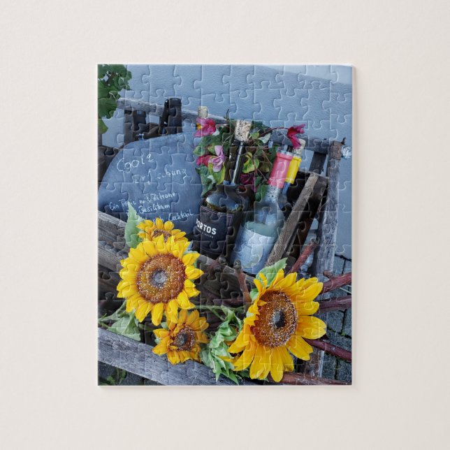 Puzzle Casse-tête Vin et Fleurs (Vertical)