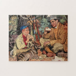 Puzzle Casse-tête vintage de sportif de chasse de fils d