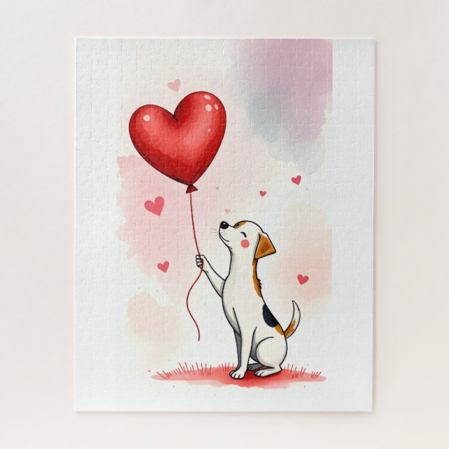 Puzzle Casse-têtes Cœurs Rouges Bonne Saint-Valentin Chie (Vertical)