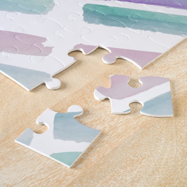 Puzzle Casse-têtes de couleurs pastel mignonnes  (Côté)
