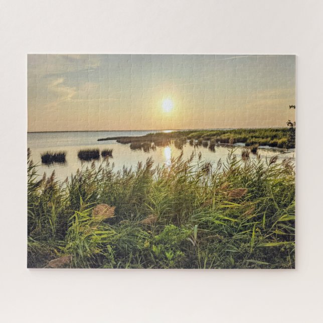 Puzzle Casse-têtes du coucher de soleil Outer Banks Duck  (Horizontal)