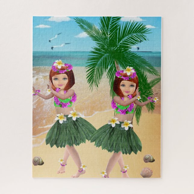 Puzzle Casse-têtes Filles d'Hawaï (Vertical)