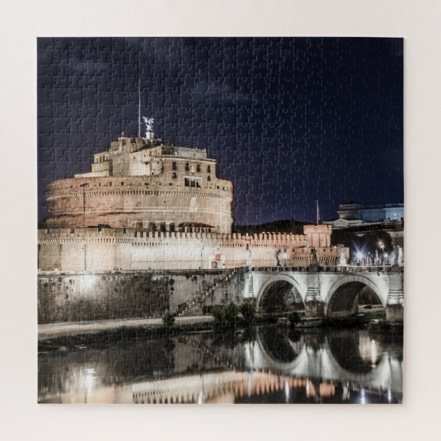 Puzzle Castel Sant Angelo la nuit à Rome (Vertical)
