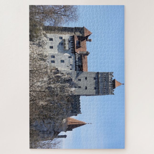 Puzzle Castelo de Bran na Romênia.  (Vertical)