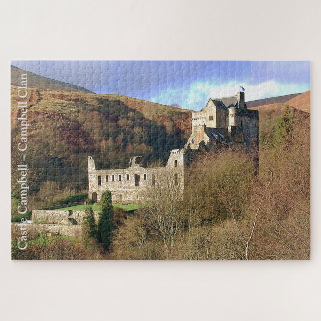 Puzzle Castle Campbell - Scottish Campbell Clan (Horizontal)