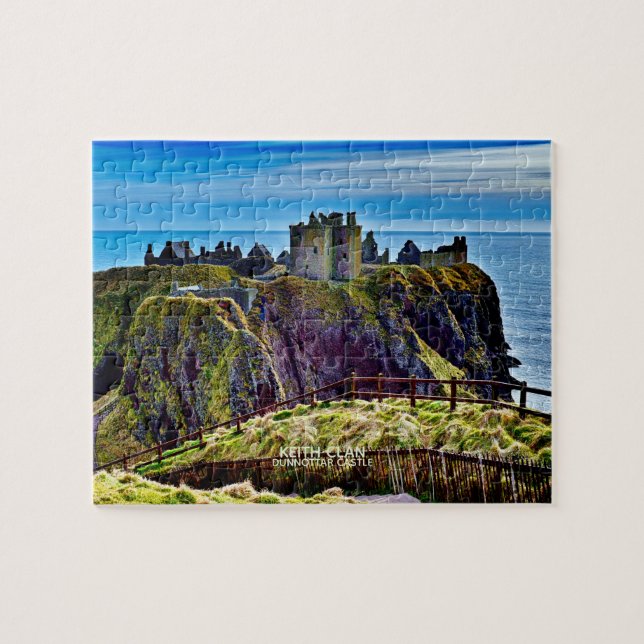 Puzzle Castle Dunnottar de Keith Clan écossais (Horizontal)