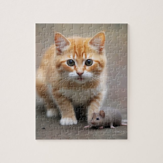 Puzzle Cat and Mouse (Vertical)