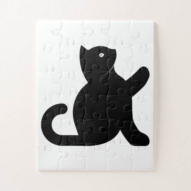 Puzzle Cat dit bonjour (Vertical)