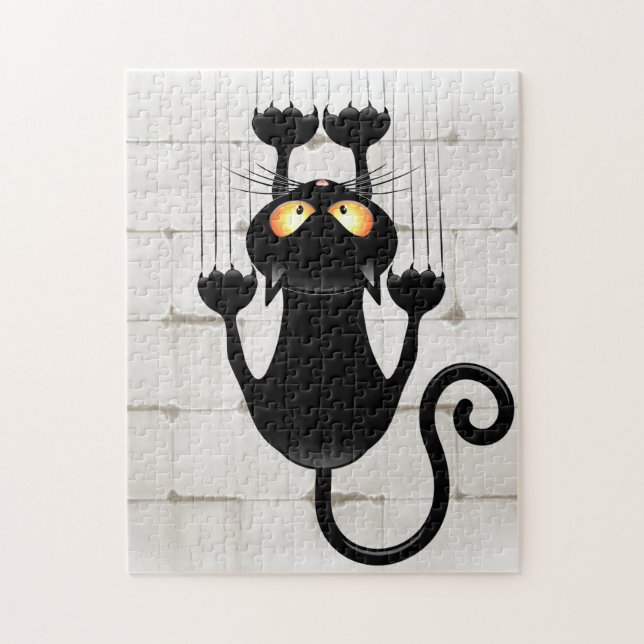 Puzzle Cat Falling down fun dessin personnage (Vertical)