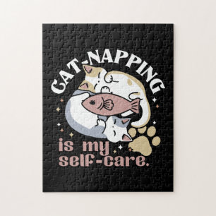 Puzzle Cat-Napping Est Mon Citation De Cat Mignonne D'Aut