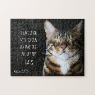 Puzzle Cat Quote / Zen Cat Photo