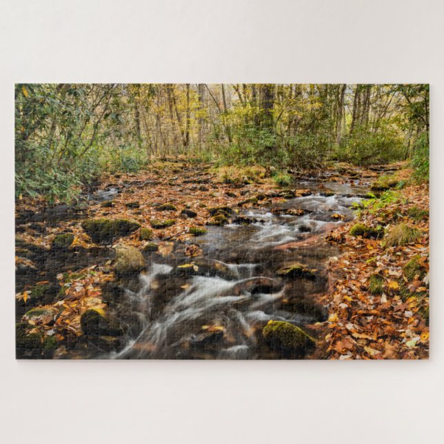 Puzzle Cataloochee Creek NC Great Smoky Mountains (Horizontal)