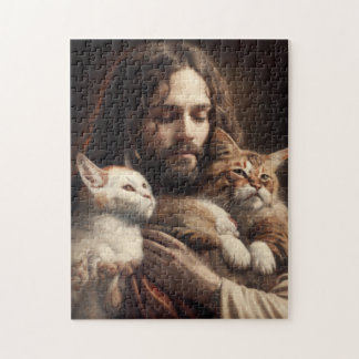 Puzzle #CATARMY Officiel "Jésus aime les chats" PuzzlY Ji