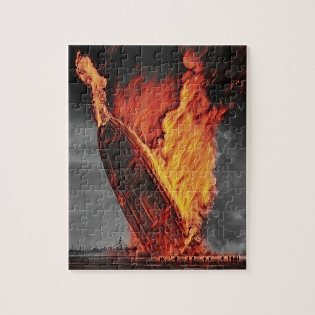 Puzzle Catastrophe du Zeppelin Airship Hindenburg vers 19 (Vertical)
