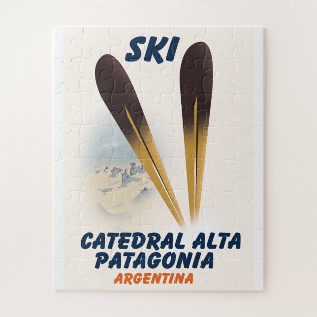 Puzzle Catedral Alta Patagonia, Argentine affiche de ski (Vertical)