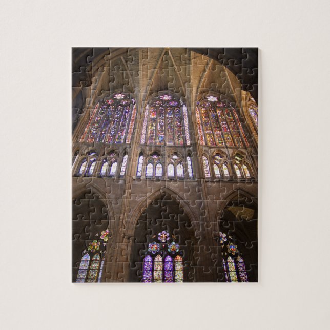 Puzzle Catedral de Leon, vitraux intérieurs (Vertical)