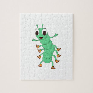 Puzzle Caterpillar verte