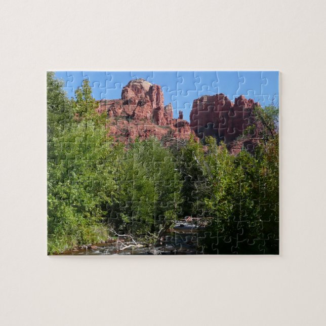 Puzzle Cathedral Rock and Stream à Sedona Arizona (Horizontal)