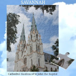 Puzzle Cathédrale Basilique de Saint Jean le Baptiste Sav<br><div class="desc">Ce magnifique puzzle photographique présente la basilique de la Cathédrale de Saint Jean-Baptiste à Savannah, GA. Il s'agit d'une cathédrale catholique romaine dédiée en 1876, reconstruite après un incendie en 1898 et a obtenu le titre de Basilique mineure en 2020. La cathédrale est située à Lafayette Carré sur Harris Street,...</div>