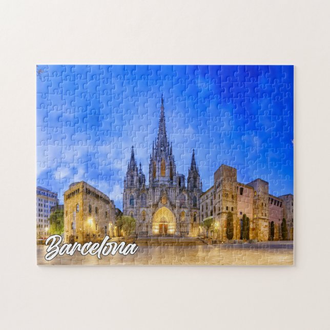 Puzzle Cathédrale de Barcelone, Barcelone, Espagne (Horizontal)