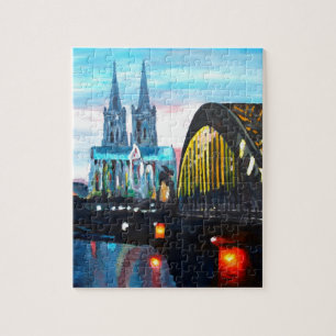 Puzzle Cathédrale de Cologne avec Hohenzollernbridge
