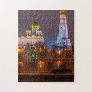 Puzzle Cathédrale du Kremlin de Moscou la nuit