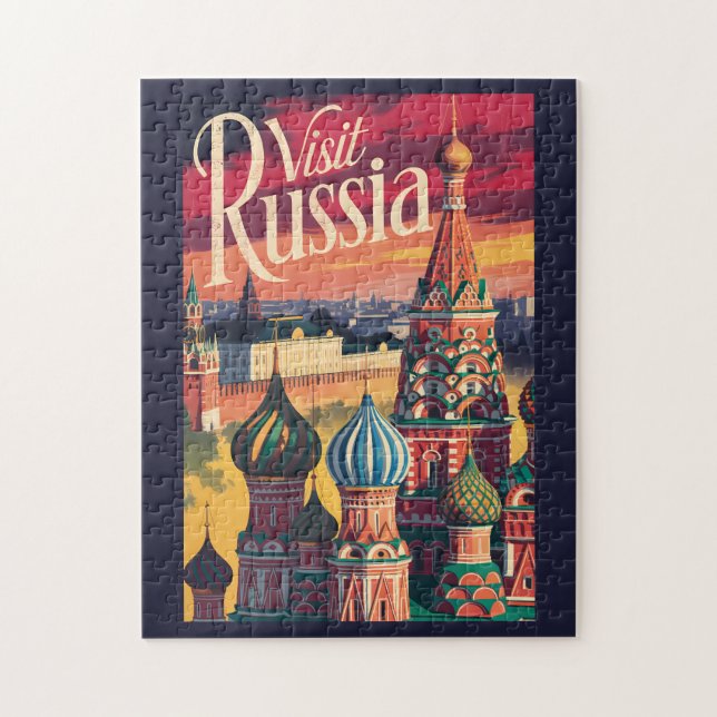 Puzzle Cathédrale Saint-Basile de Russie Illustration Voy (Vertical)
