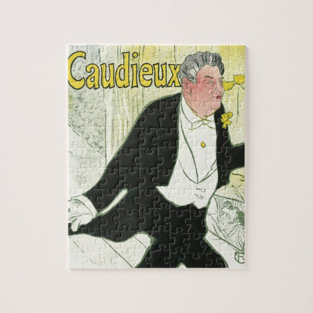 Puzzle Caudieux par Toulouse Lautrec, Art Nouveau ancien (Vertical)