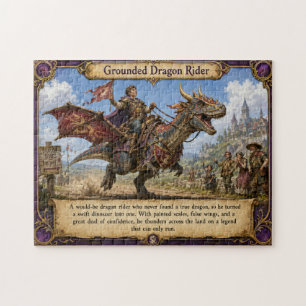 Puzzle Cavalier de dragon ancré dans la réalité Fantastiq