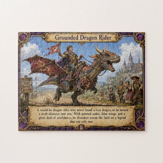 Puzzle Cavalier de dragon ancré dans la réalité Fantastiq (Horizontal)