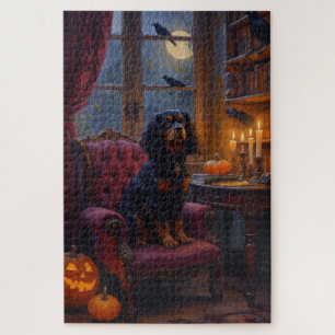 Puzzle Cavalier King Charles Spaniel Art gothique Hallowe