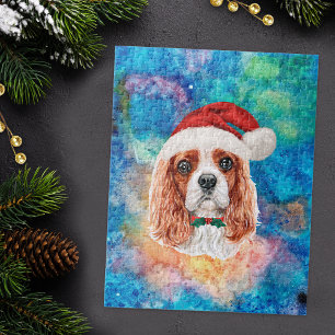 Puzzle Cavalier King Charles Spaniel Race Chien Noël