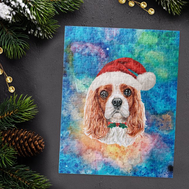 Puzzle Cavalier King Charles Spaniel Race Chien Noël  (Créateur téléchargé)