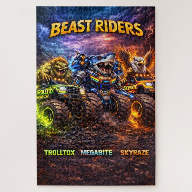 Puzzle Cavalier monster trucks l'ultime 1014 pièces prém (Vertical)