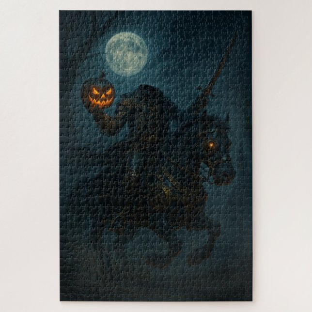 Puzzle Cavalier sans tête Steampunk Horreur Gothique (Vertical)