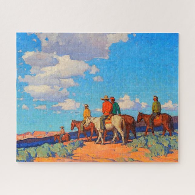 Puzzle Cavaliers Navajo Edgar Alwin Payne Avant 1947 (Horizontal)