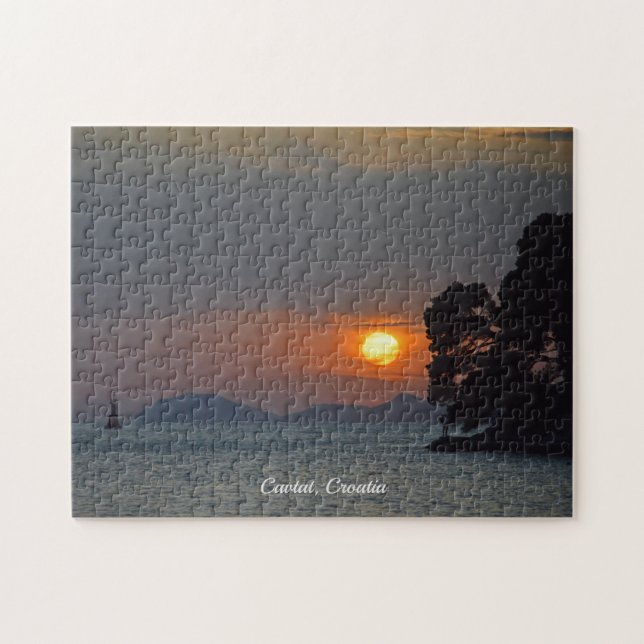 Puzzle Cavtat, Croatie vue Sunset Holiday (Horizontal)
