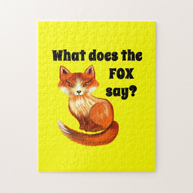 Puzzle Ce qui fait le Fox pour indiquer l'habillement et (Vertical)