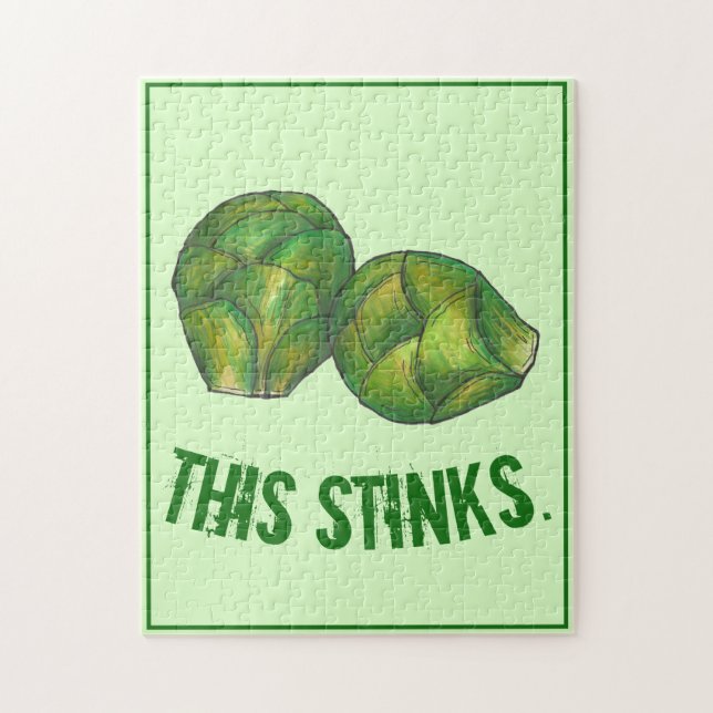 Puzzle Ce Stinky Green Bruxelles Sproue Veggie (Vertical)