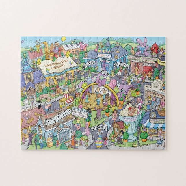 Puzzle Célébration de Pâques à Inka Dinka Doo Town (Horizontal)