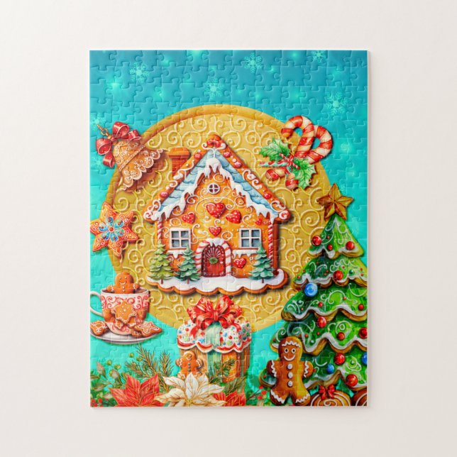Puzzle Célébrations avec mes pains d'épices de Noël perso (Vertical)
